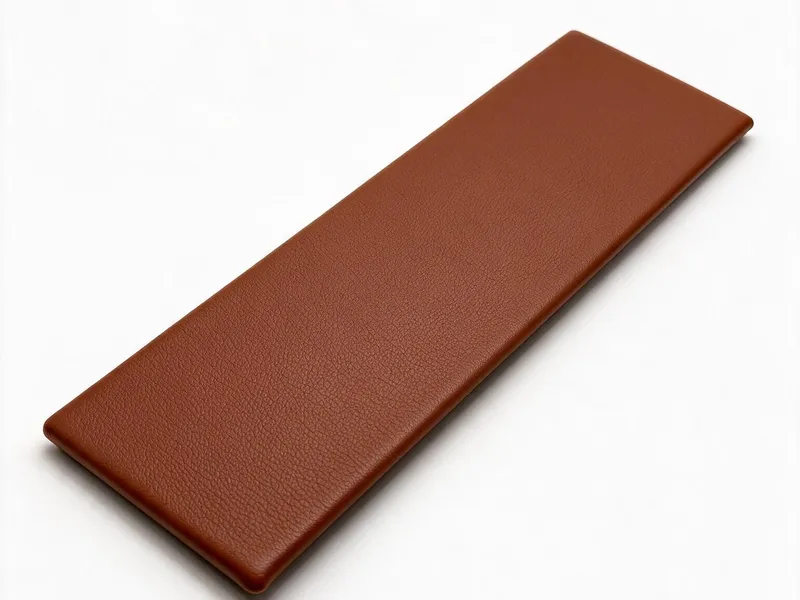 Synthetic leather carrier with fold
